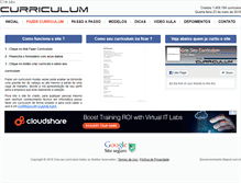 Tablet Screenshot of crieseucurriculum.com.br